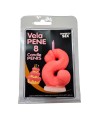 DIABLO PICANTE - BOUGIE PÉNIS EN FORME DE CHIFFRE 8 ROSE