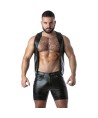 LOCKER GEAR - PUNCH HOLE LEATHERETTE CHALECO AZUL S