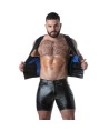 LOCKER GEAR - PUNCH HOLE LEATHERETTE CHALECO AZUL S