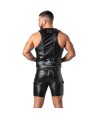 LOCKER GEAR - PUNCH HOLE LEATHERETTE CHALECO AZUL S