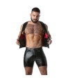 LOCKER GEAR - PUNCH HOLE LEATHERETTE CHALECO AZUL S