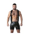 LOCKER GEAR - PUNCH HOLE LEATHERETTE CHALECO AZUL S