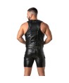 LOCKER GEAR - PUNCH HOLE LEATHERETTE CHALECO AZUL S