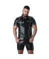 LOCKER GEAR - PUNCH HOLE LEATHERETTE CAMISA BLANCO S