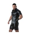 LOCKER GEAR - PUNCH HOLE LEATHERETTE CAMISA BLANCO S