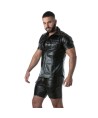 LOCKER GEAR - PUNCH HOLE LEATHERETTE CAMISA BLANCO S
