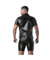 LOCKER GEAR - PUNCH HOLE LEATHERETTE CAMISA BLANCO S