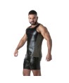 LOCKER GEAR - PUNCH HOLE LEATHERETTE CAMISETA DE TIRANTES AZUL S