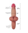 HIDDEN DESIRE - GODE VIBRANT RÉALISTE EN SILICONE LIQUIDE, PUISSANT ET DOTÉ DE 2 MOTEURS, LONGUEUR 26 CM, DIAMÈTRE 5 CM, COUL