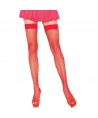 LEG AVENUE - CUISSES RÉSILLE NYLON ROUGE