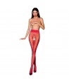 PASSION WOMAN TIOPEN 001 BAS ROUGE TAILLE 1/2