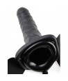 FETISH FANTASY SERIES - 19 CM VIBRANT CREUX STRAP-ON NOIR