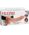 Sangle creuse FETISH FANTASY SERIES 9" avec boules 22,9 cm chair