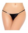 QUEEN LINGERIE TANGA CON ADORNO BRILLANTE