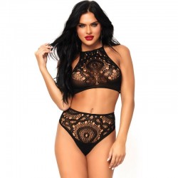 LEG AVENUE SET 2 PIEZAS TOP Y PANTIES M/L